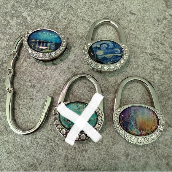 Colorful Purse Table Hangers/Hooks - Picture 1 of 6
